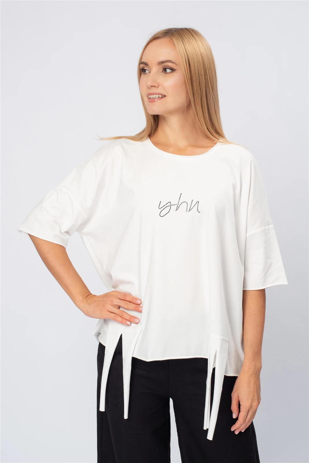 Футболка женская 4137.1.XE Аппликация оптом от производителя Ledinika