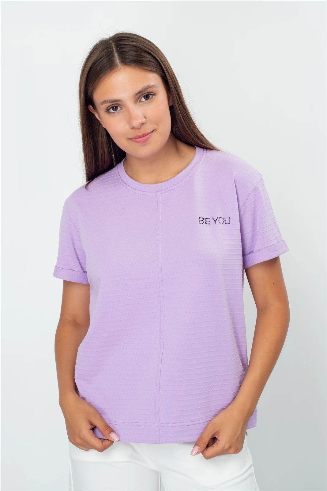 Футболка женская 1076.1.XE.J Наклейка оптом от производителя Ledinika