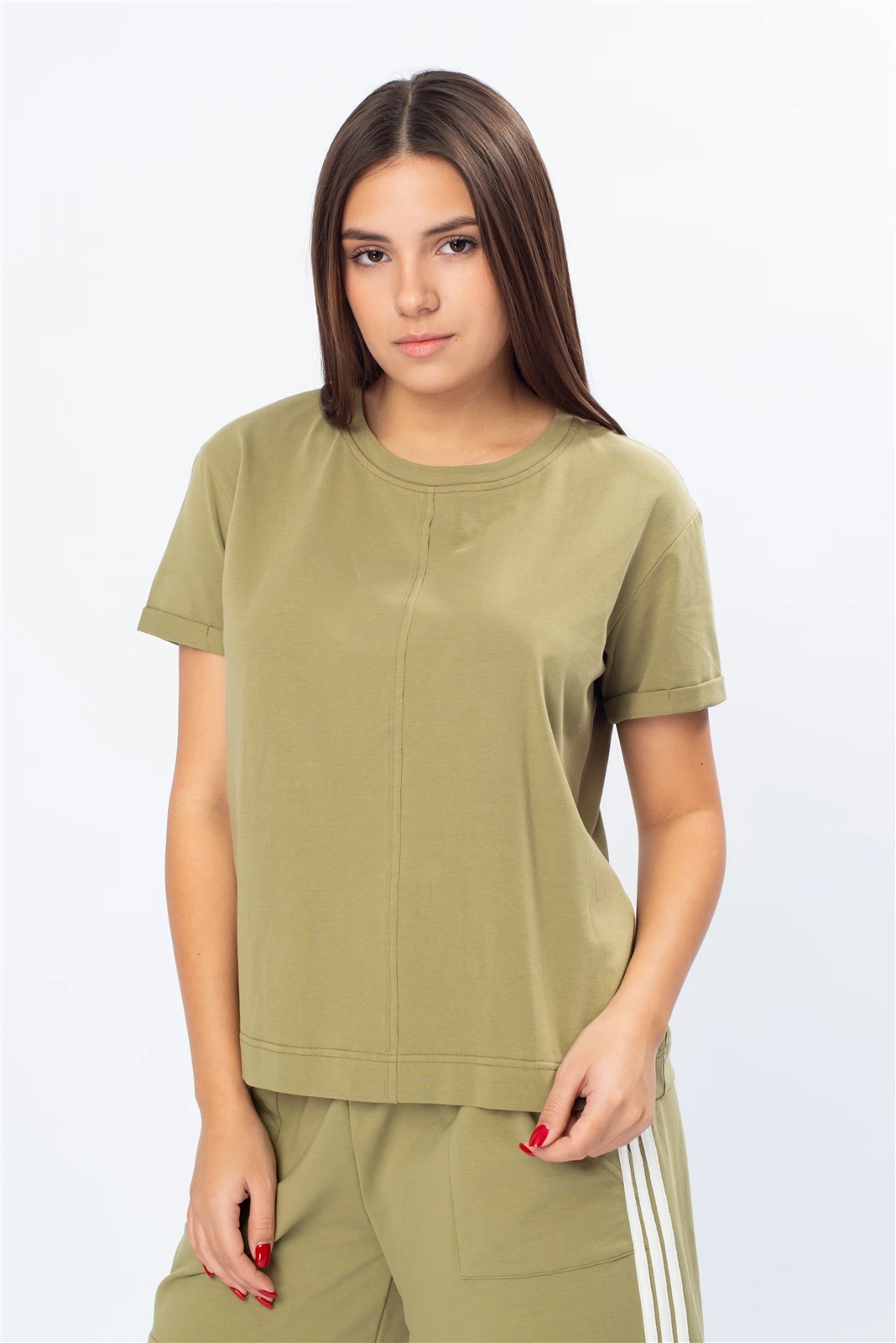 Футболка женская 1076.1.XE оптом от производителя Ledinika