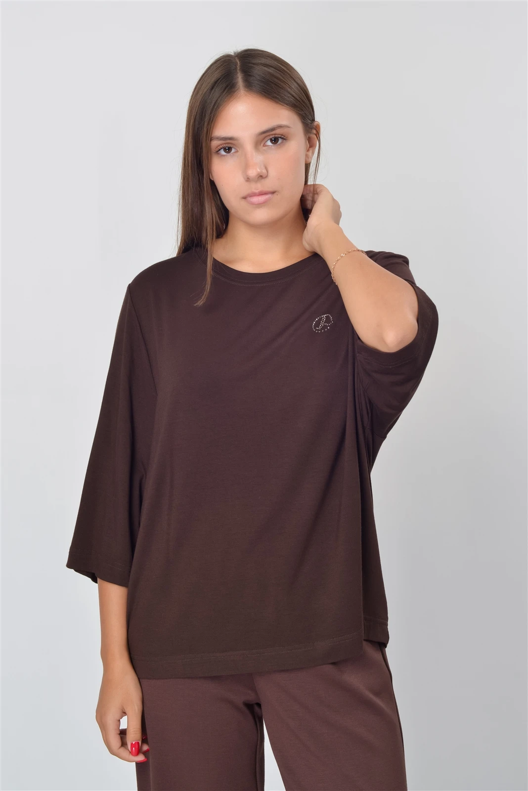 Футболка женская 4111.1.V Аппликация оптом от производителя Ledinika