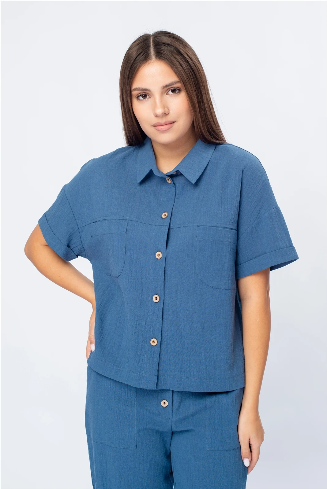 Блузка женская 6061.H оптом от производителя Ledinika