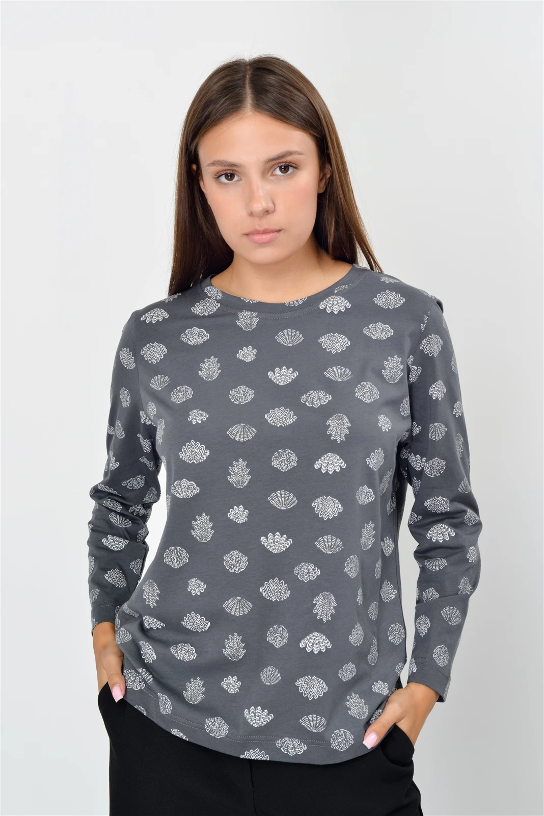 Футболка с длинным рукавом 1121.K оптом от производителя Ledinika