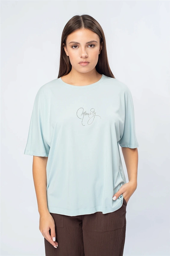 Блузка женская 5085.V Аппликация оптом от производителя Ledinika